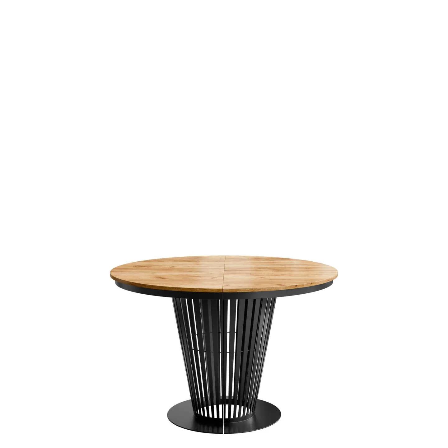 Cedra Runt Matbord 100-176 cm - svart, brun