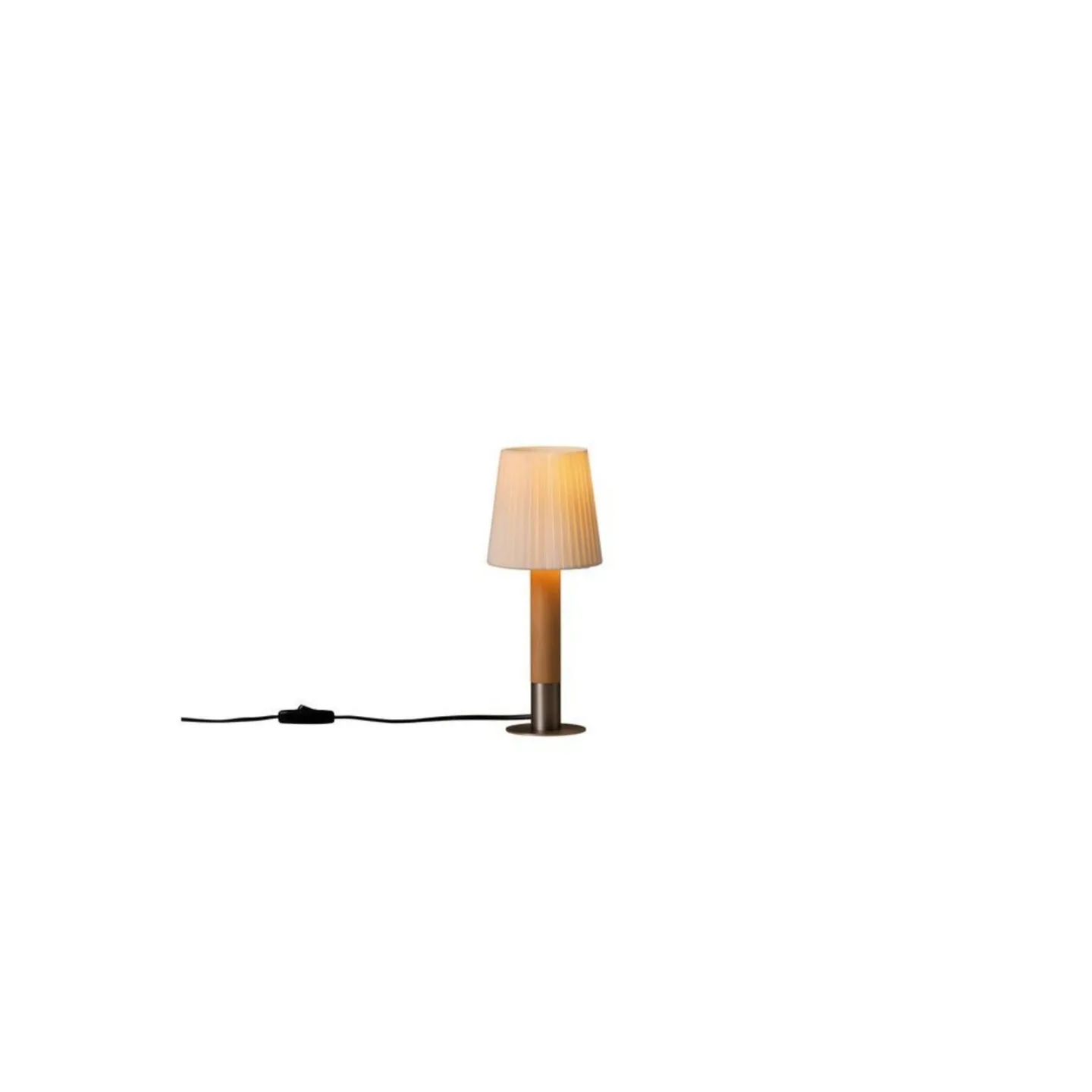 Básica Mínima Tischleuchte Neutral/Bronze - Santa & Cole - Wohnzimmer - Holz