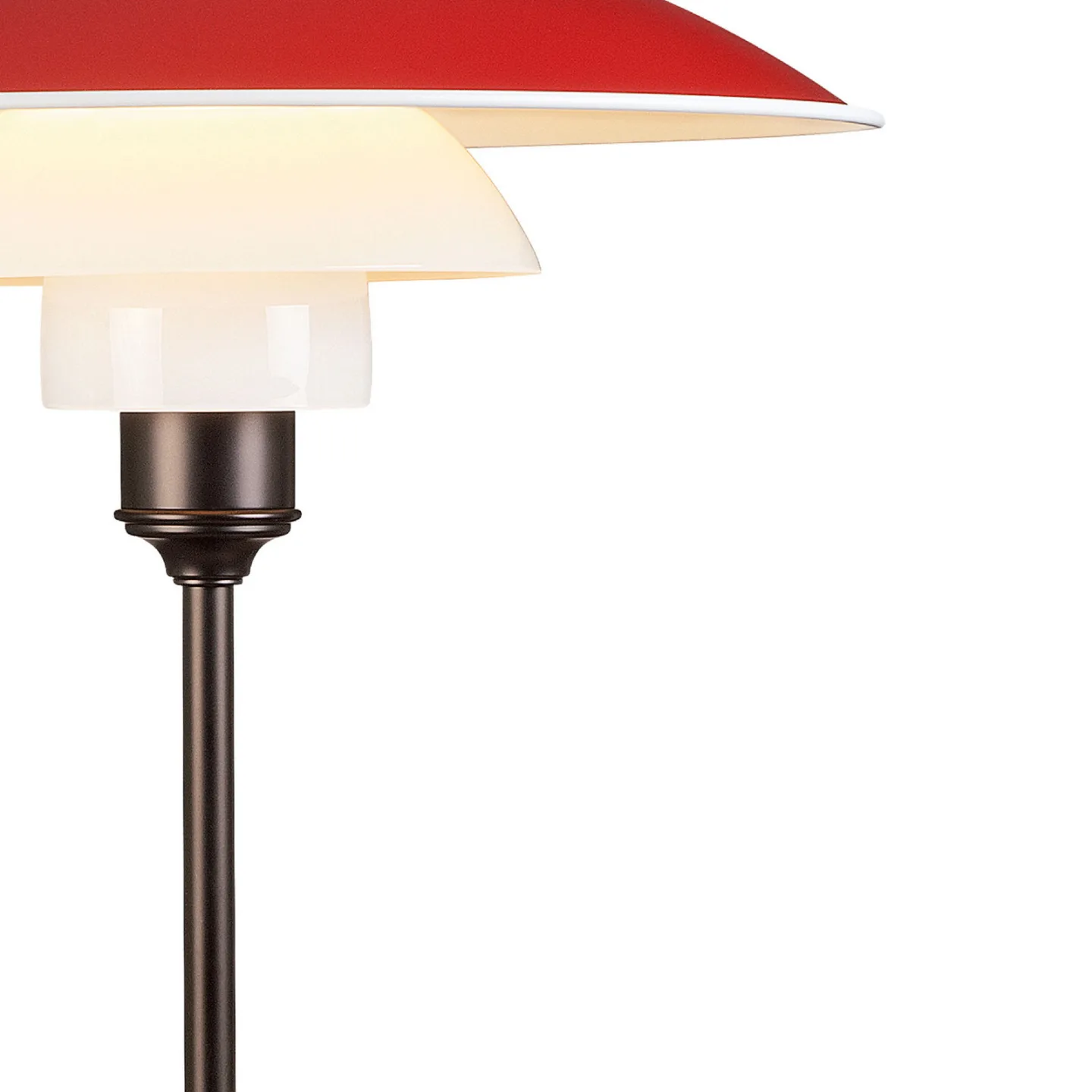 PH 3½-2½ Bordlampe Rød - Louis Poulsen PH 3 1/2-2 1/2 - Stue - Design - Metall - Med skjerm