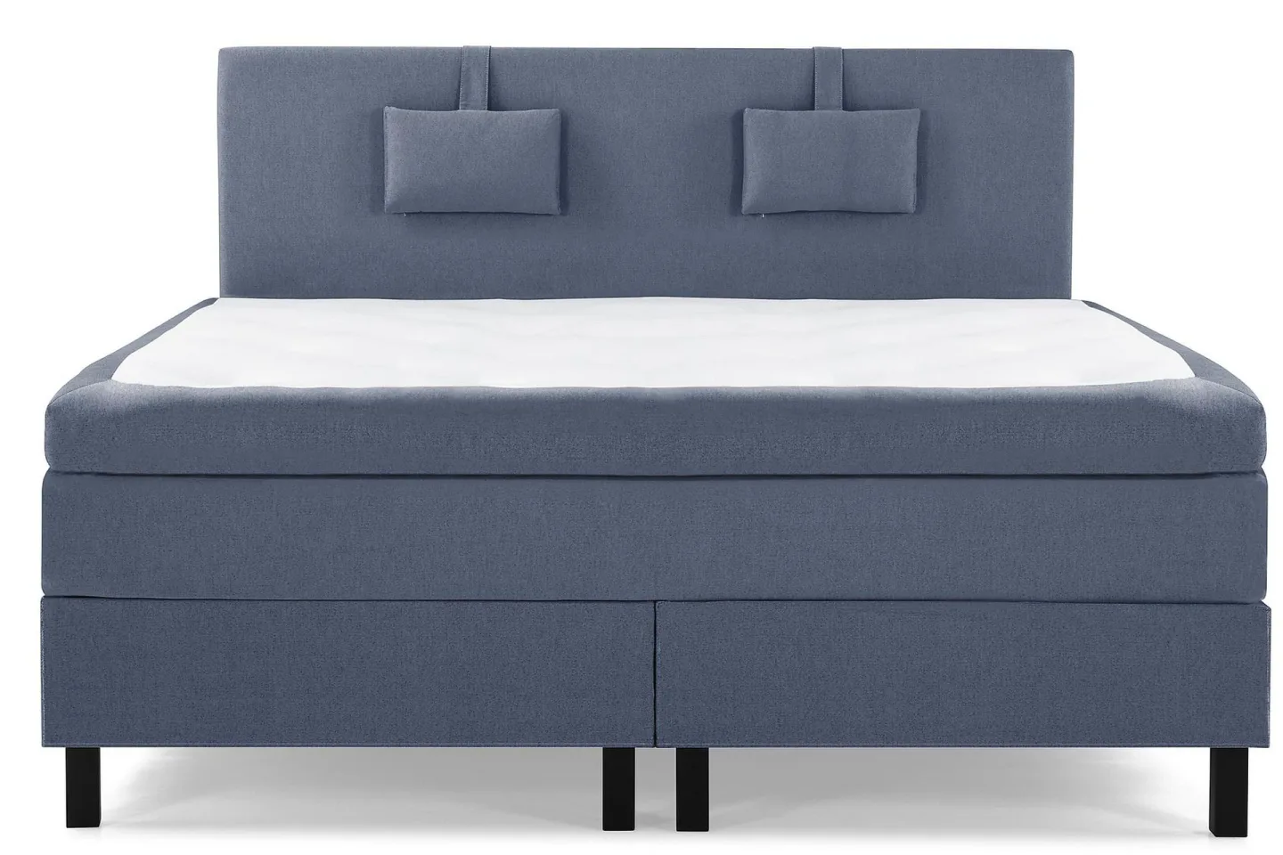 Lucky Komplett Sängpaket 160x200 Memory Slät Sänggavel - Nackkudde Liten Mörkblå