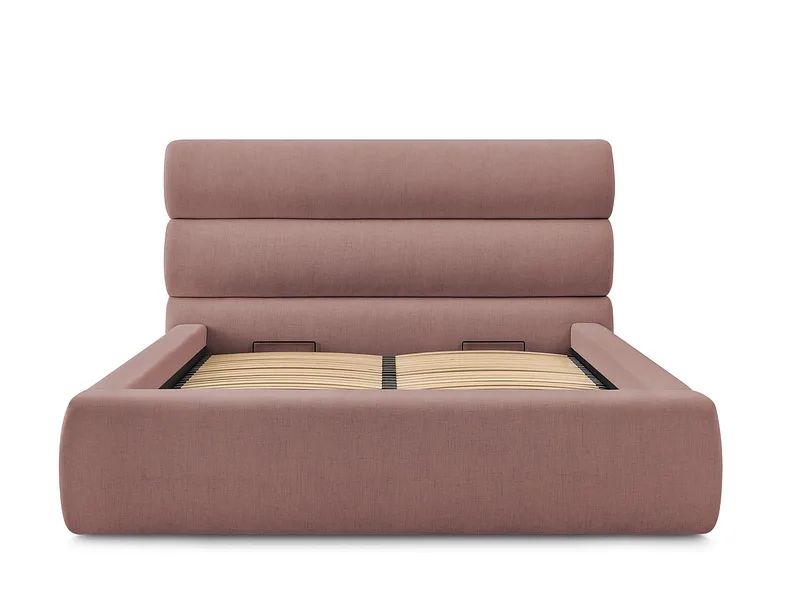 Kastenbett BOBOCHIC JAGNA 180x200cm stoff rosa