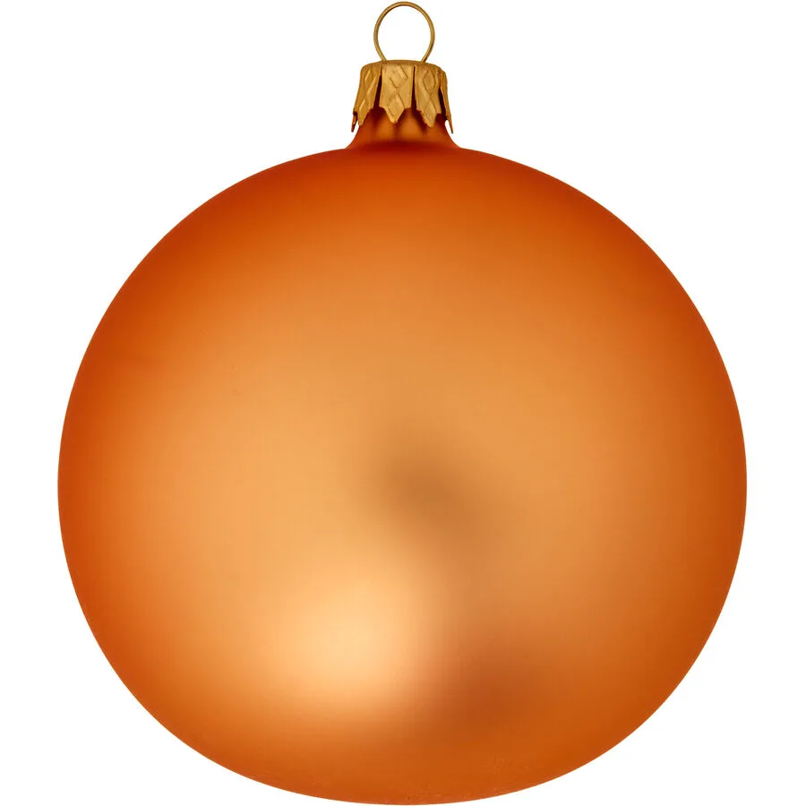 Weihnachtskugel Dream hellorange Glas