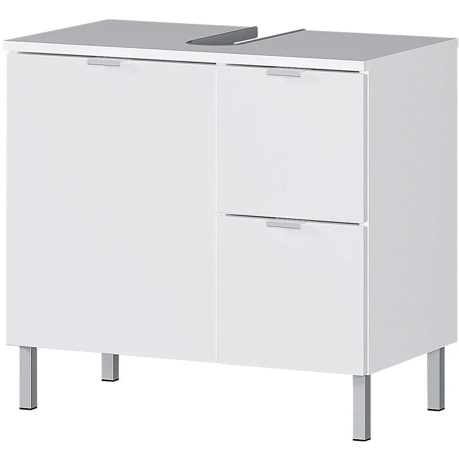 Lavaboy Mauris weiss Holzwerkstoff, MDF, Metall B 60 T 34 H 56 cm