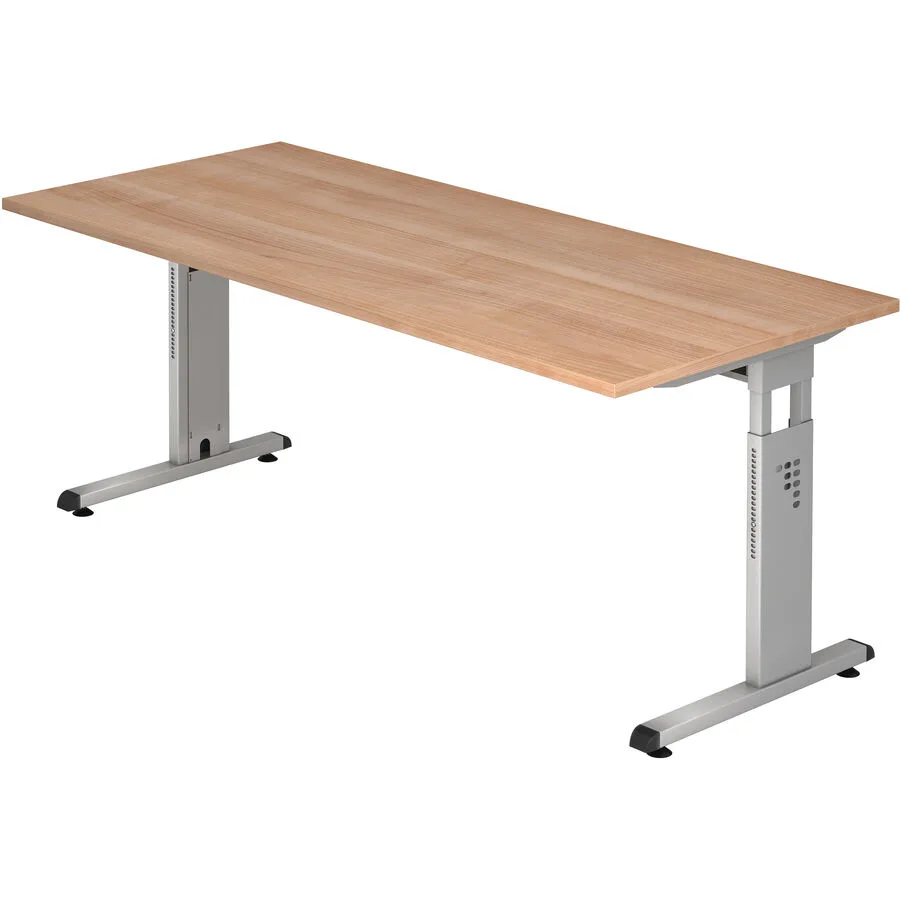 Schreibtisch Office nussbaum Holzwerkstoff B 180 T 80 cm