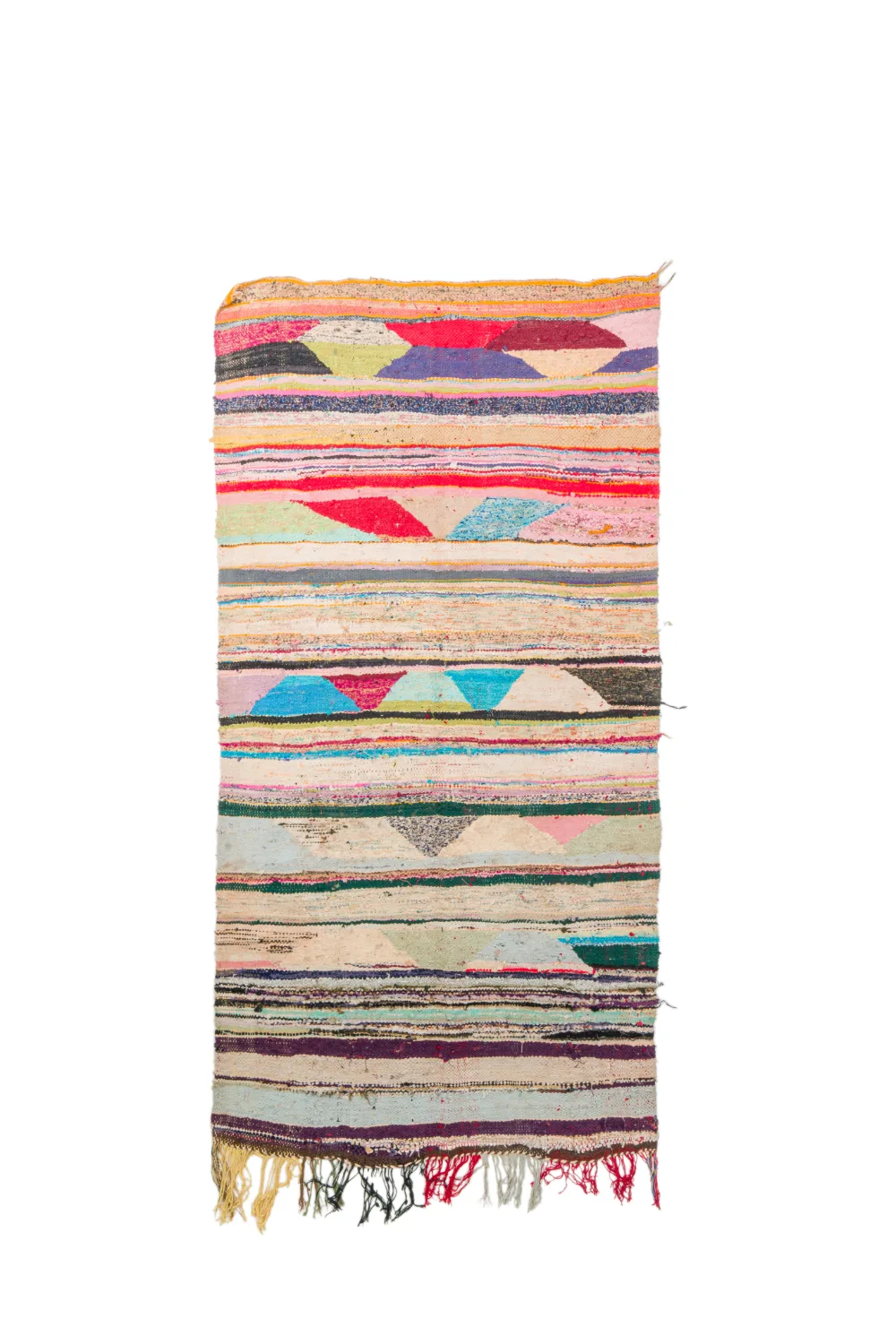 Marokkansk Boucherouite-teppe 120 x 245 cm (Størrelse: 120 x 245 cm)