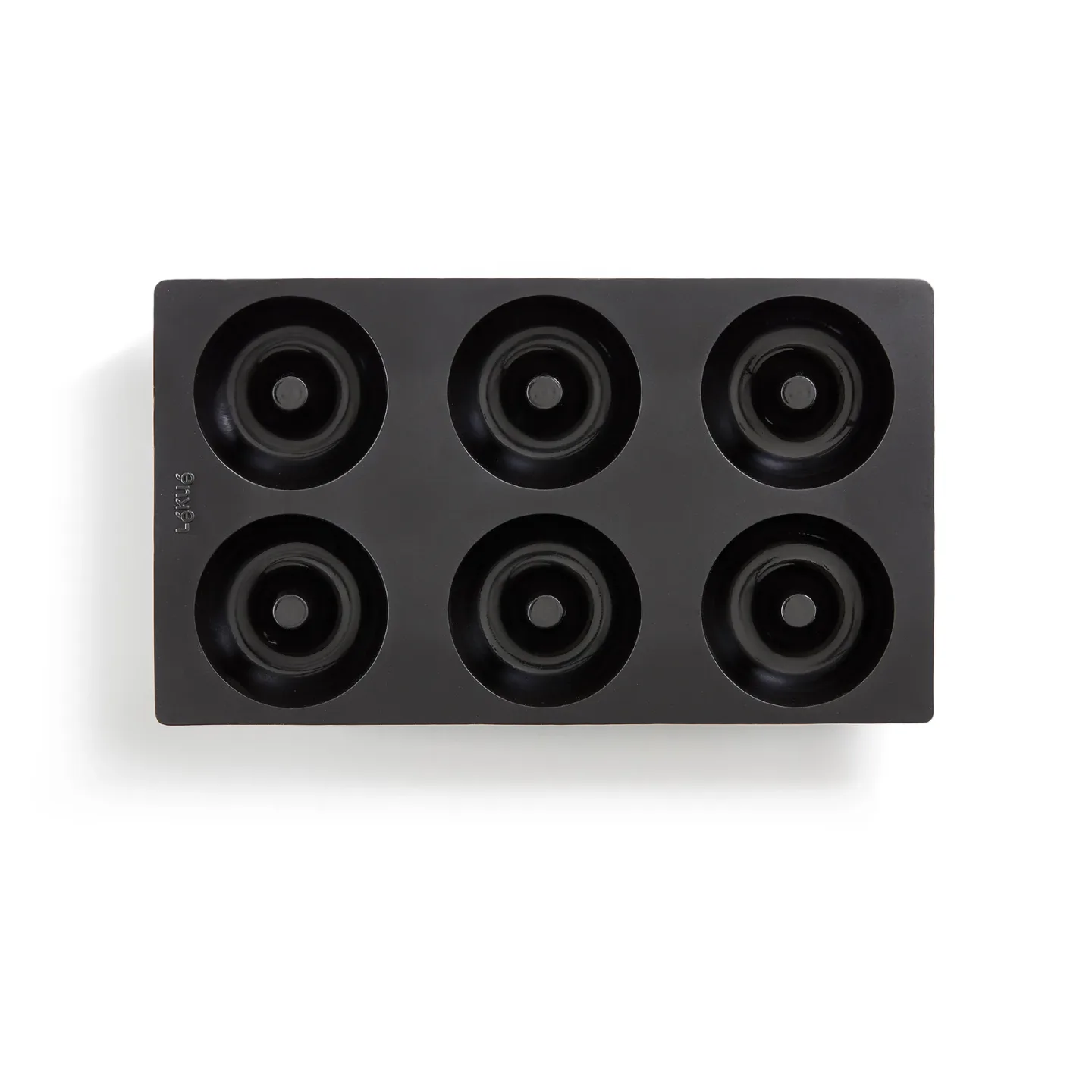 Lékué Lékué Donutform Silikon 6 Stk. Schwarz
