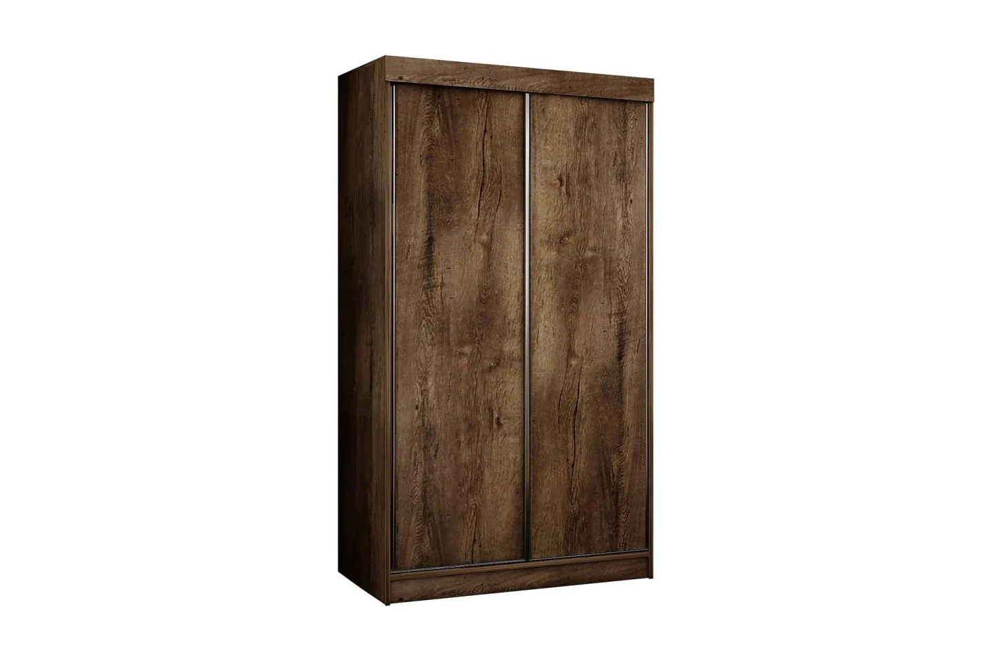 Top Garderob 100x62x200 cm - Brun/Mörk Ask