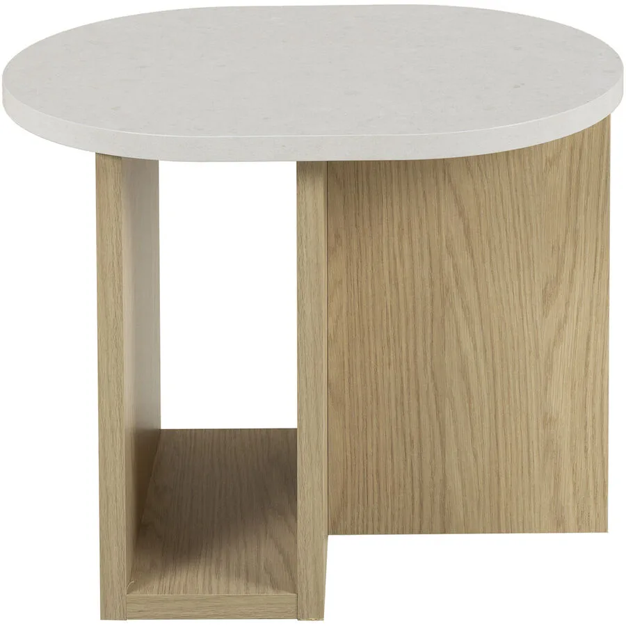 Nachttisch Riol weiss/eiche Holzwerkstoff B 40 H 45 cm