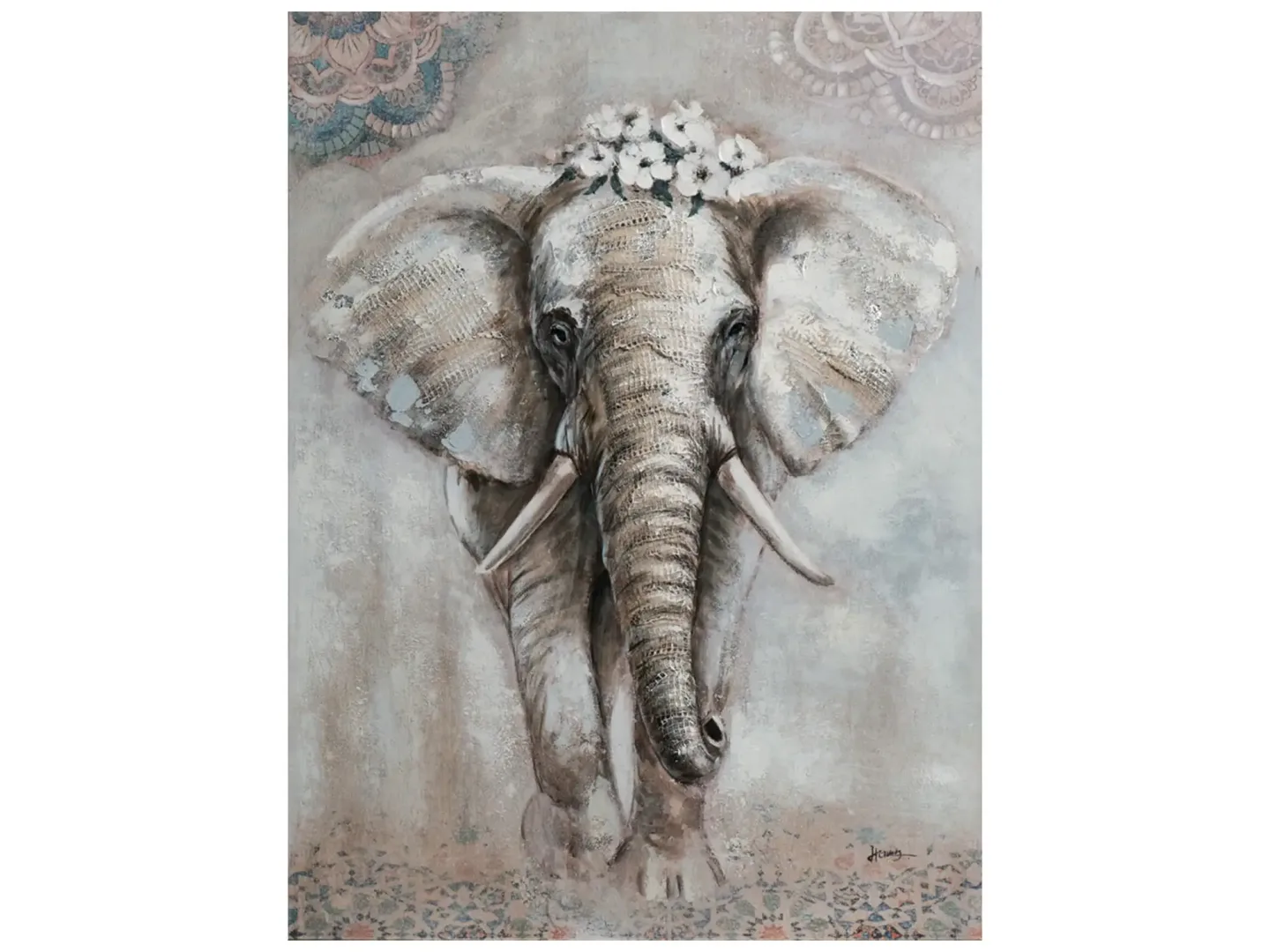 image LAND Bild Elefant mit Blumen | Schubiger Möbel