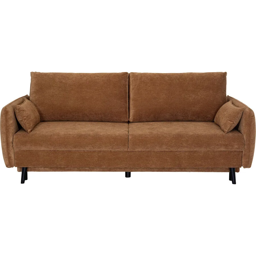 MyDeal Bettsofa Ilona Rost Stoff, Kunststoff B 212 T 103 cm Ausziehbar