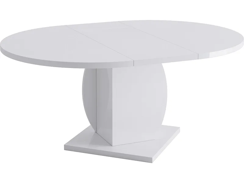CIANN Tisch ausziehbar PULP 130-175x130x76cm weiss