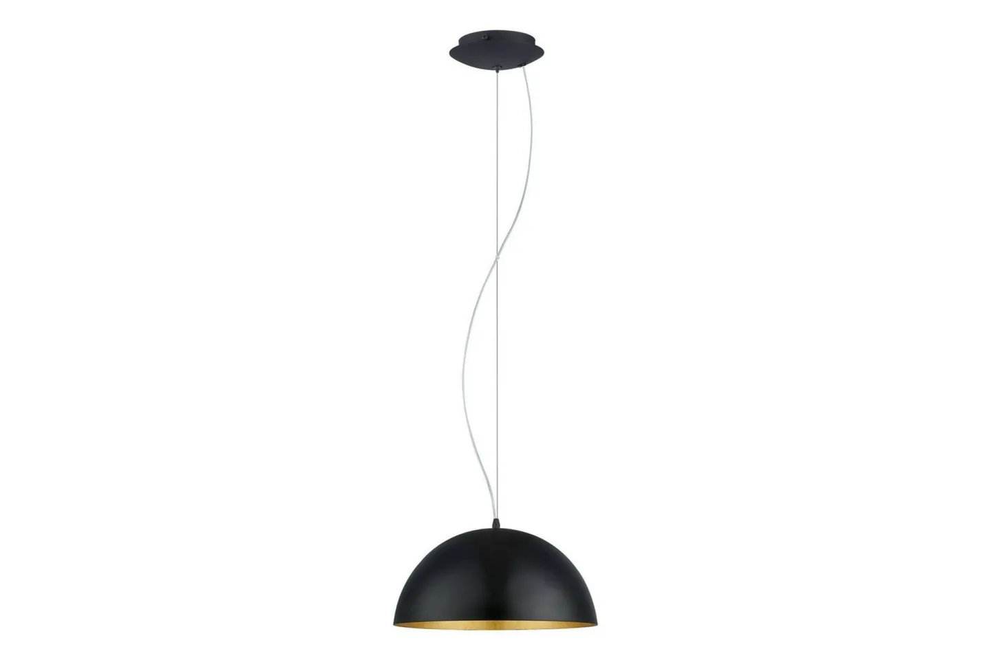Takpendel Eglo Gaetano 1 Ø380 mm - Svart/Guld