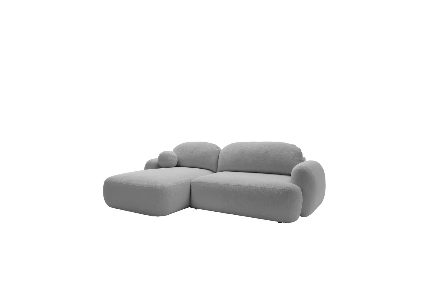 Efrem Bäddsoffa med Divan 3-sits i Bouclé - Ljusgrå