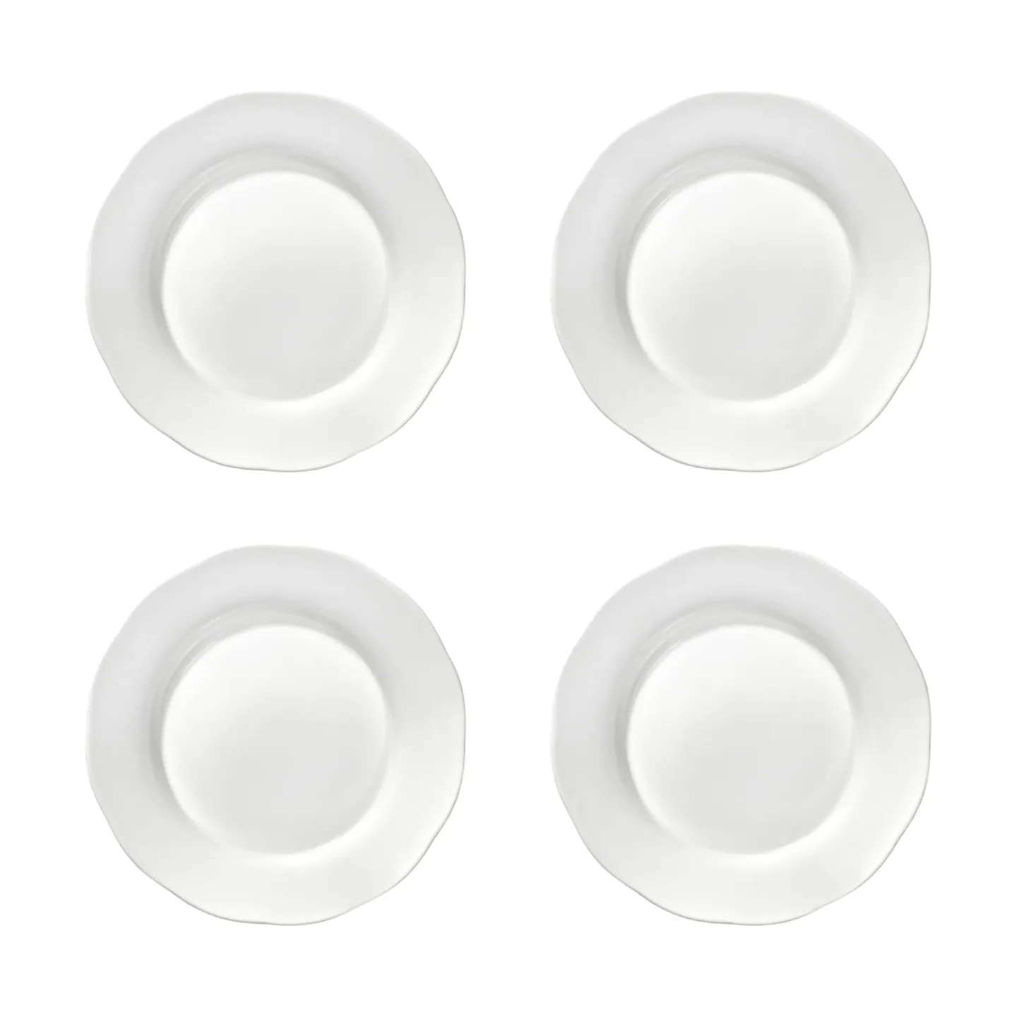 Serax Silhouette tiefer Seitenteller L Ø18,5 cm 4er pack White