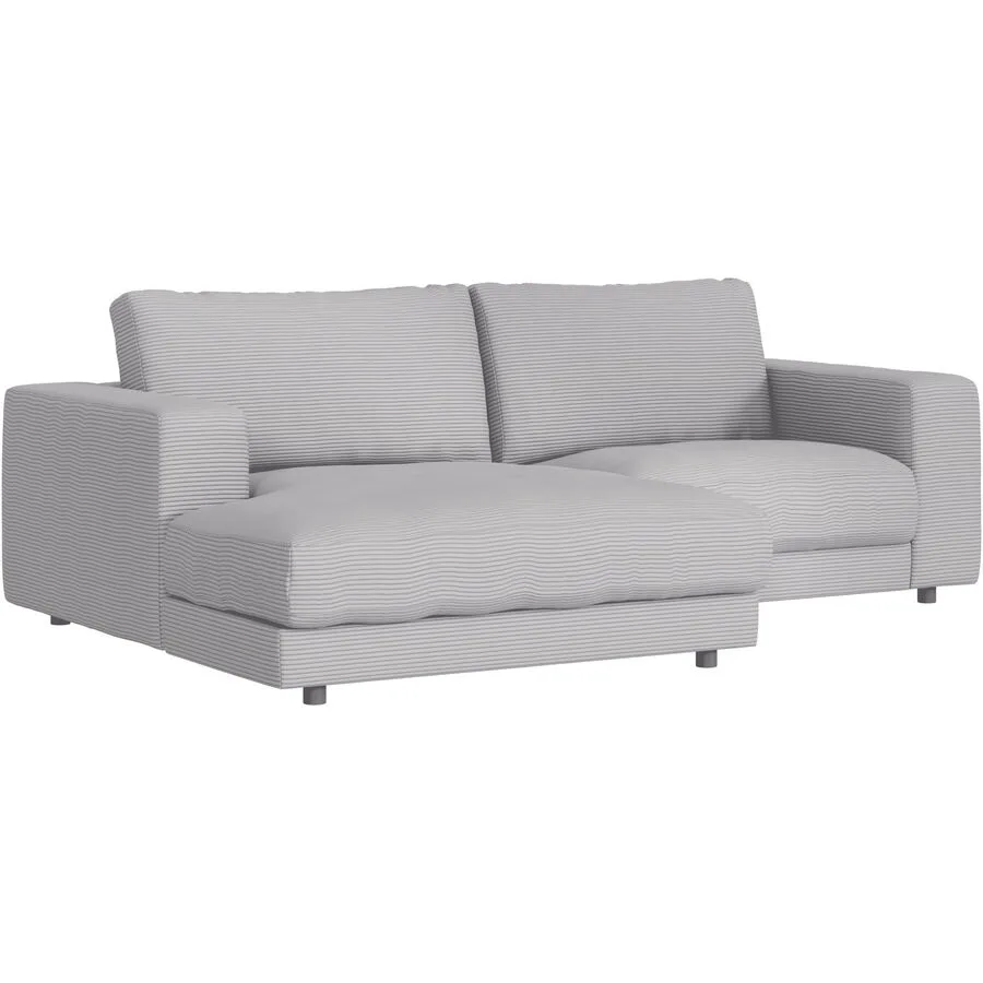 Ecksofa Ava Links Bezug: 88% Polyester, 12% Polyacryl grey B 240 T 170 cm - Möbel Konfigurator: Traummöbel individuell zusammenstellen