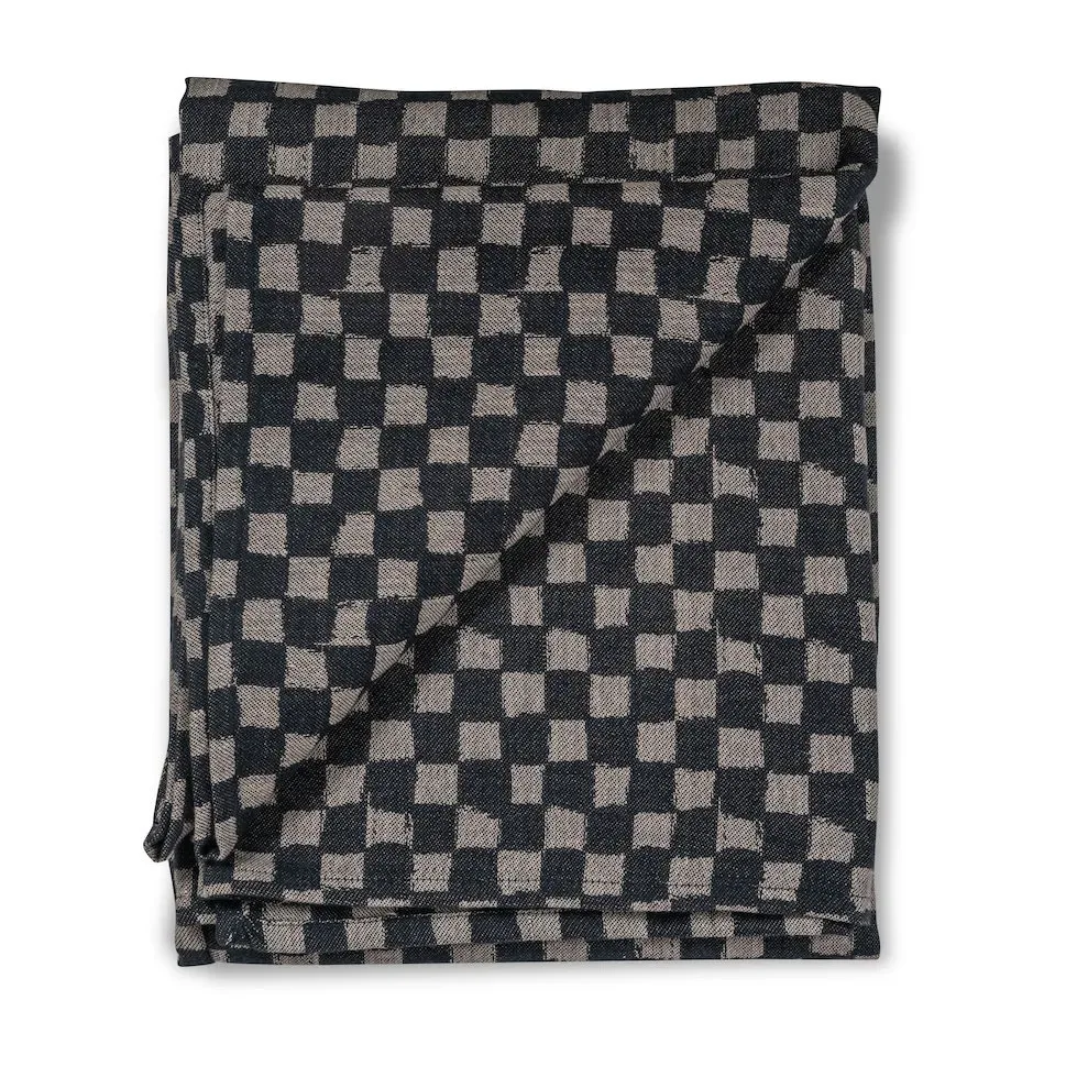Byon Checki Tischtuch 150 x 250cm Schwarz