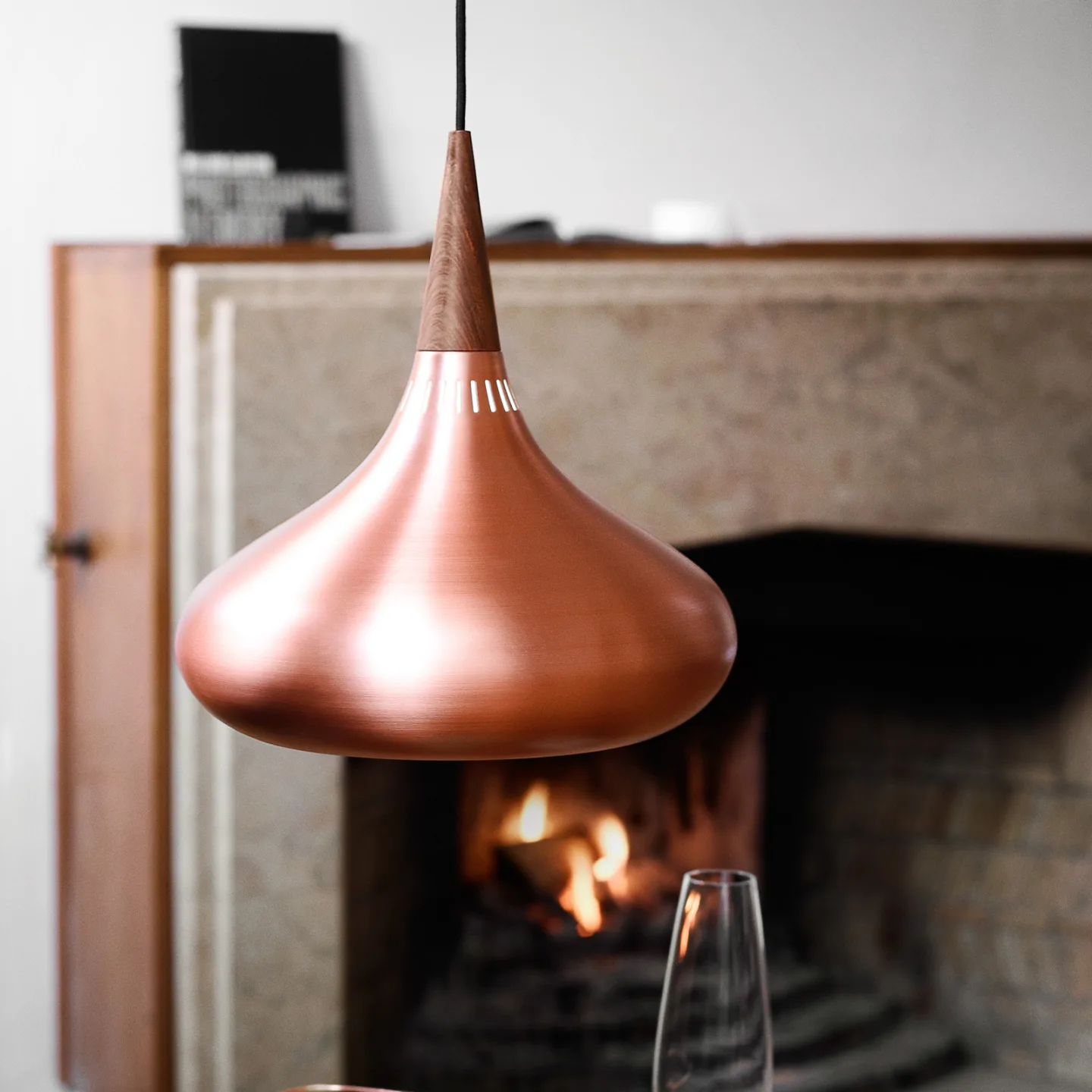 Fritz Hansen Orient P1 Pendelleuchte Kupfer klar lackiert