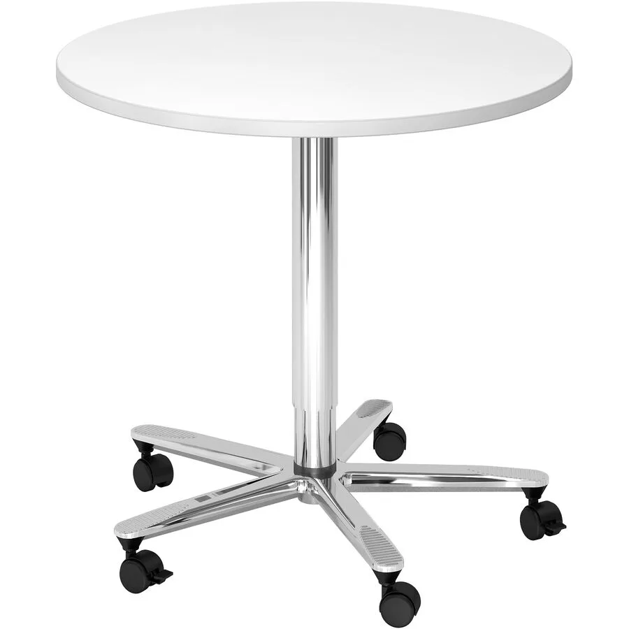 Schreibtisch Office Dekor weiss Holzwerkstoff Höhenverstellbar B 80 T 80 cm