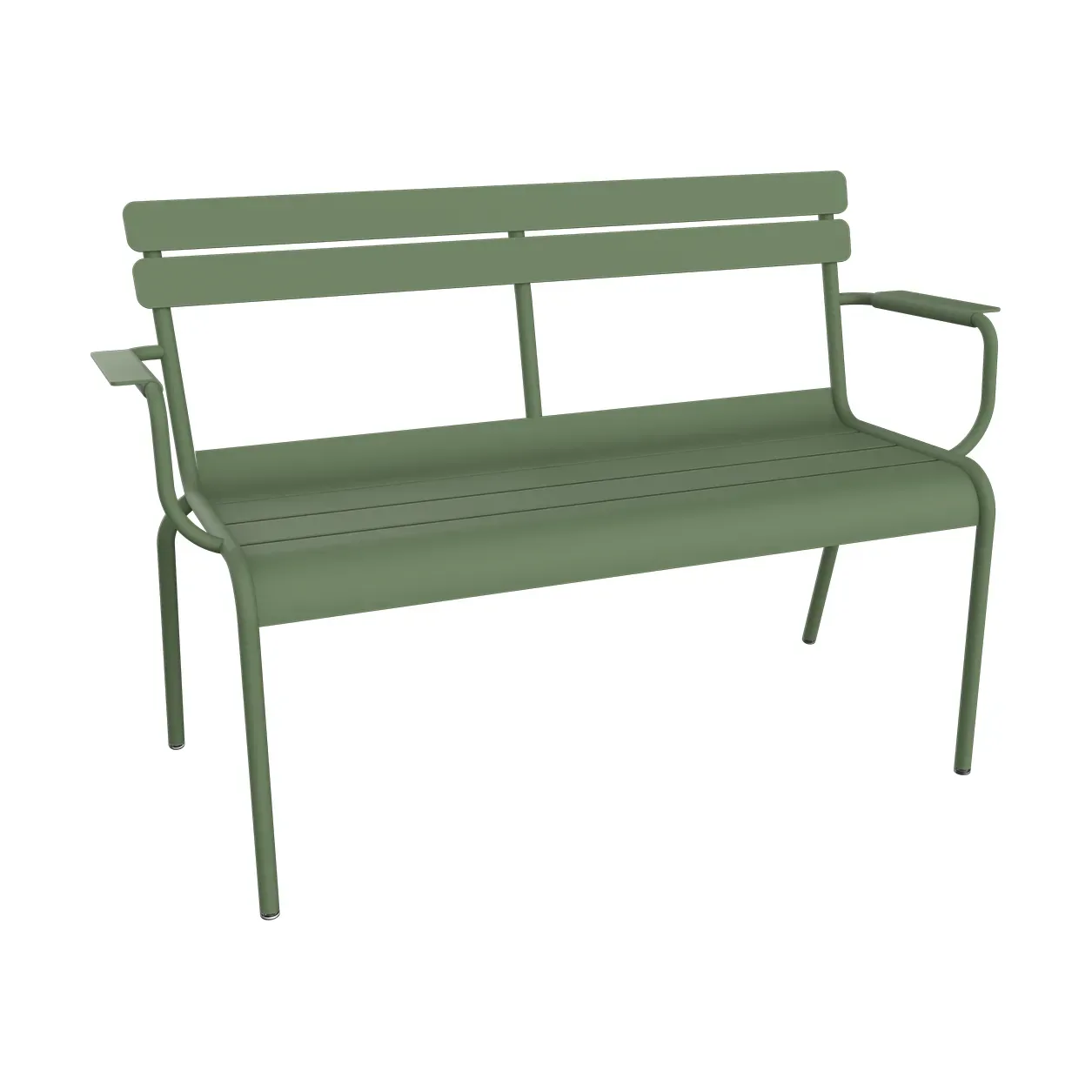 Fermob Luxembourg soffa med armstöd 131x55,5x86 cm Cactus (grön)
