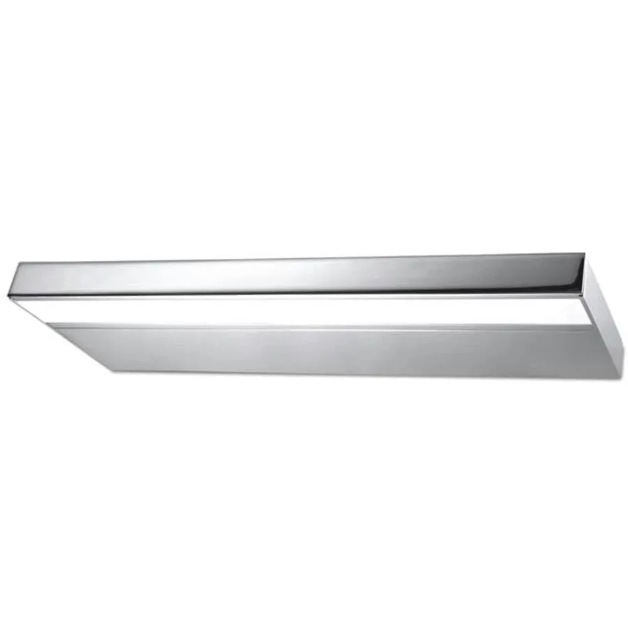 Wandlampe Amos Grau Metall 30 cm 2.5 cm - Farbe: chrom - LED - LED Energiesparlampen