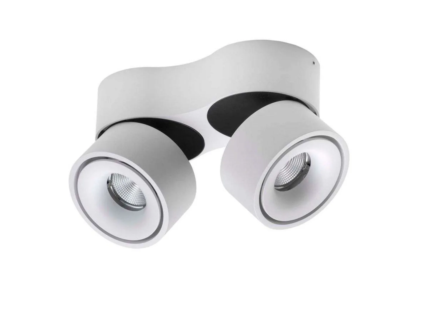 Easy Double W2100 LED-loftlampe, hvid, 2 lyskilder - Antidark - Stue - Aluminium