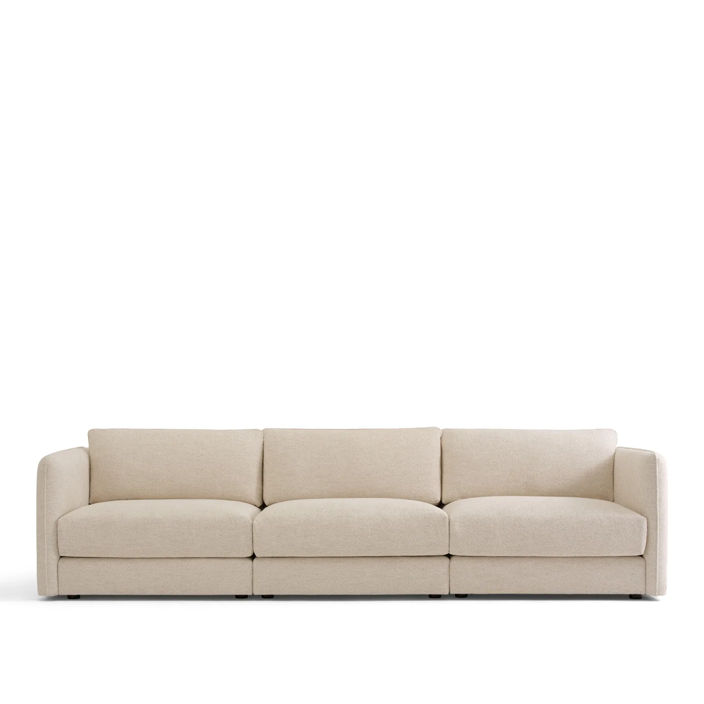 NOGA - Pavarotti 3-Seater, Fixed Cover, Cushion Variant 03, Lucinasco 20 - Soffor - Beige