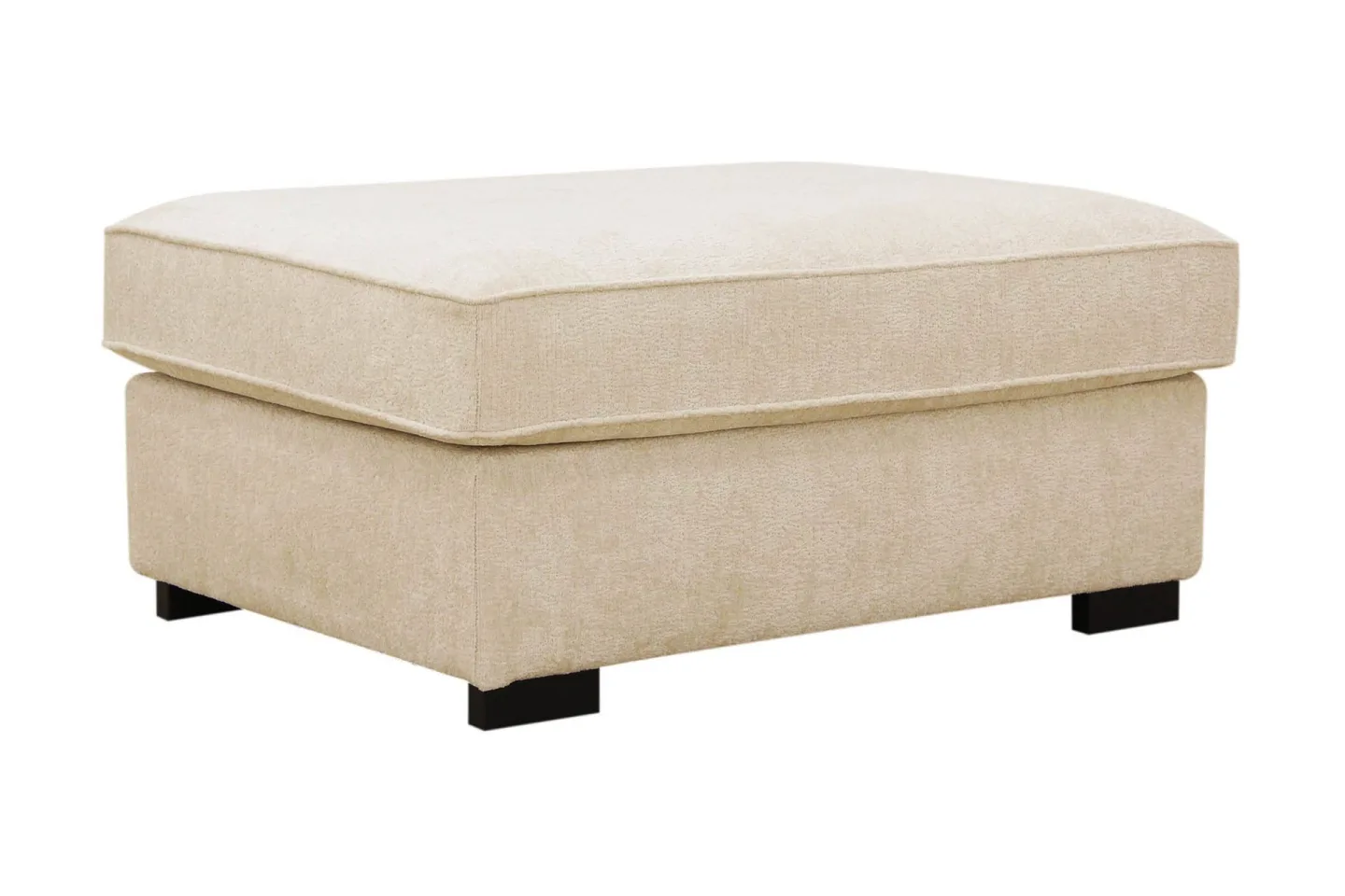 Rossita Fotpall i chenille - Beige