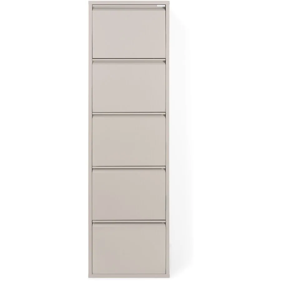 Spinder Design Schuhschrank Hesta taupe Stahl B 50 H 169 cm