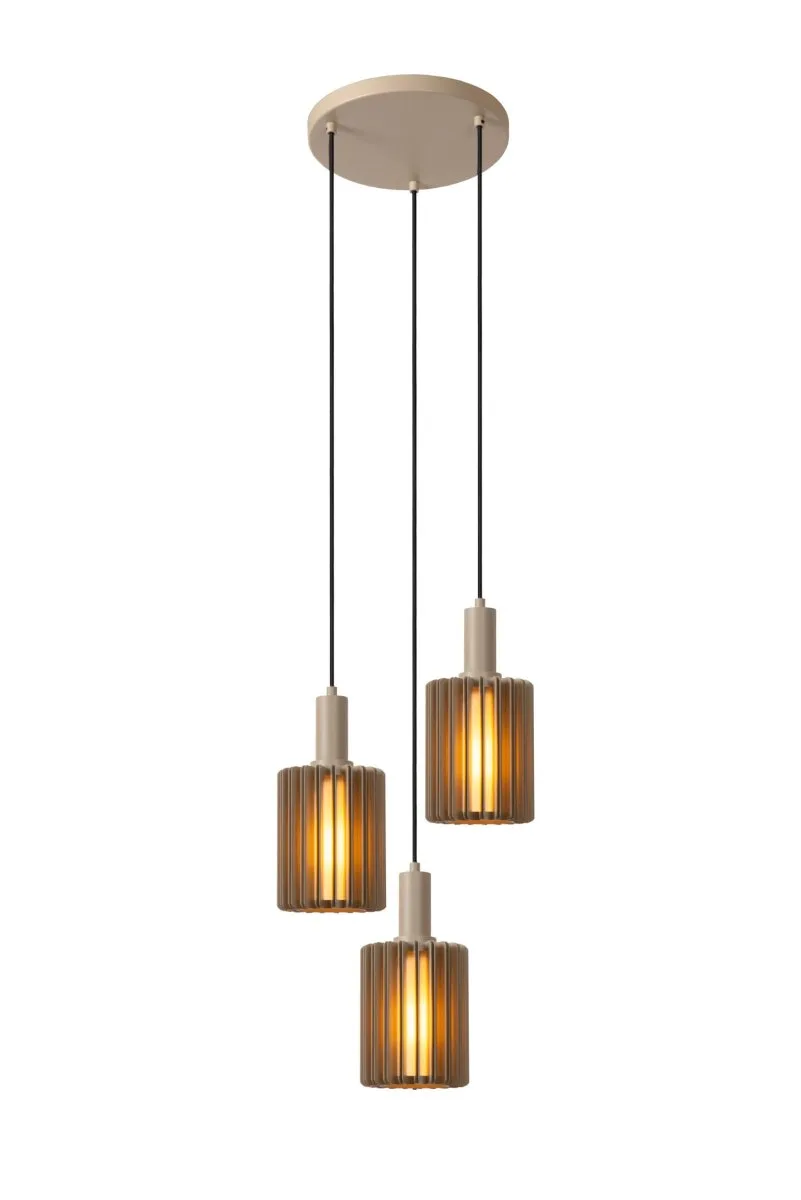 Lucide - Lambres Ø40 - Taklampa - Taupe
