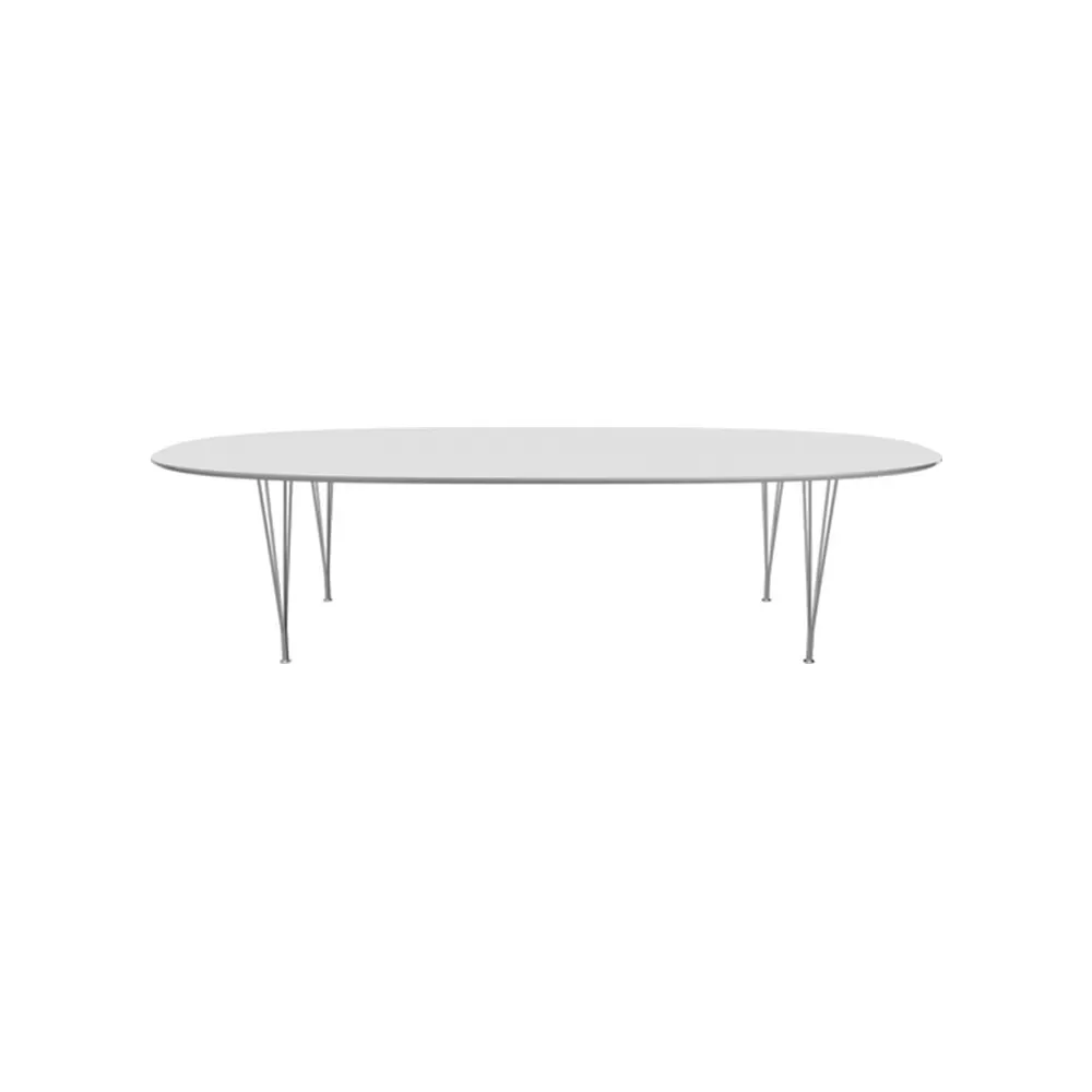 Fritz Hansen Superellips B617 matbord White laminate-chrome