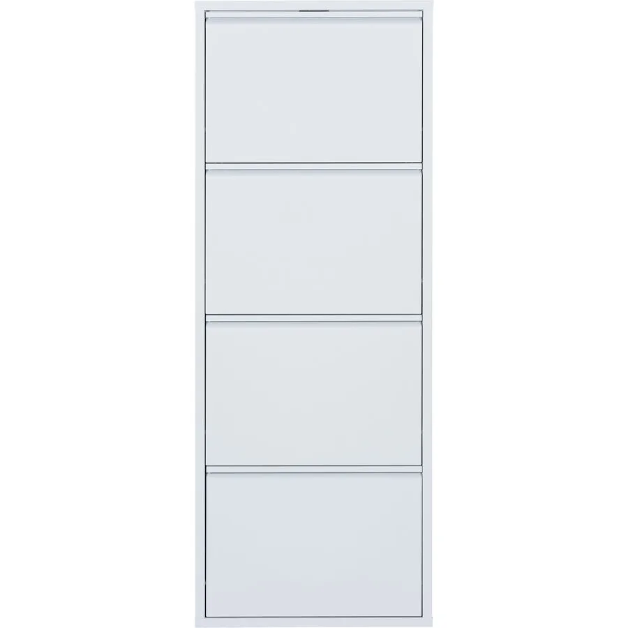 Schuhschrank Vinci sandgrau Metall B 51 H 136 cm
