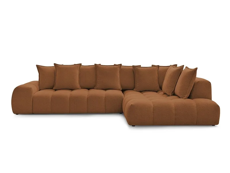 Ecksofa BOBOCHIC EVEREST Stoff chiniert orange
