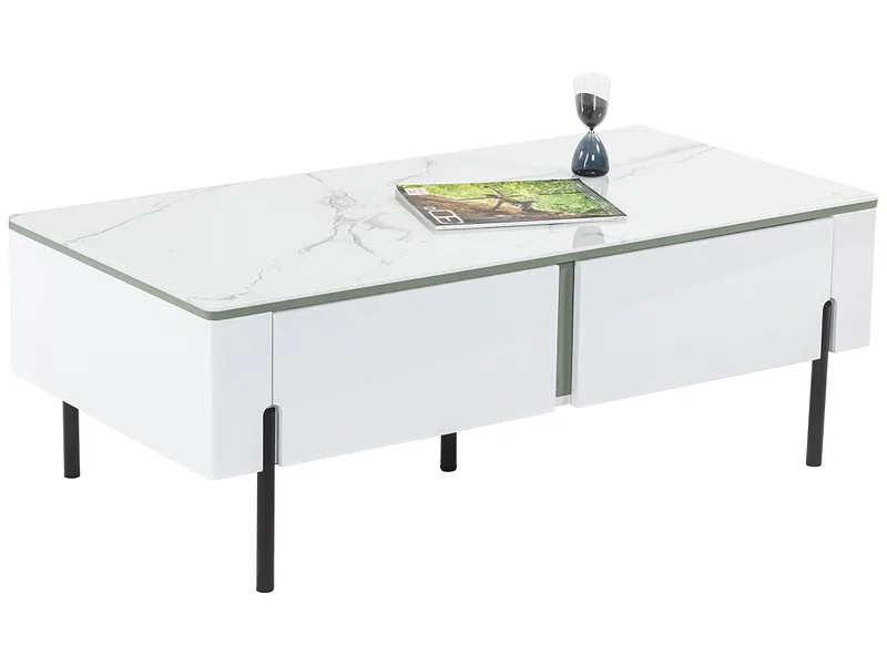 Couchtish MARBOR 60x120x42cm weiss
