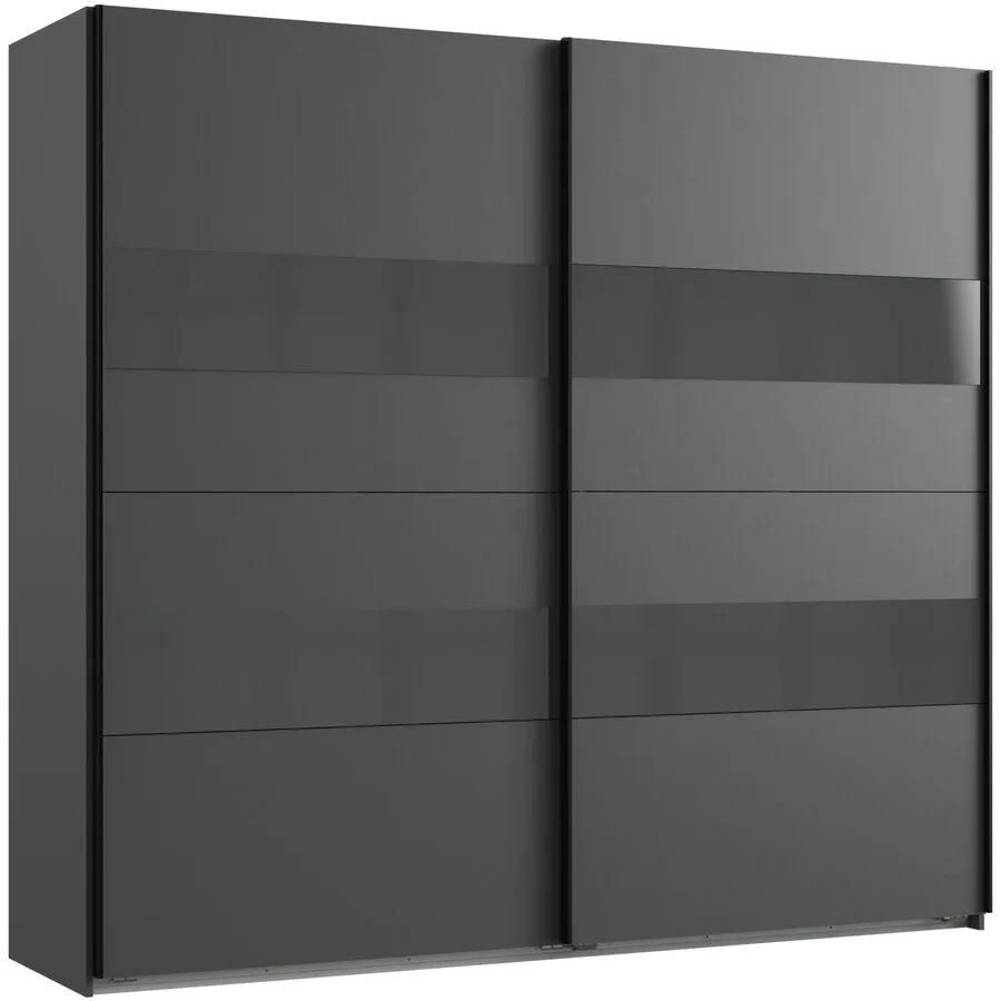 Kleiderschrank Akshay graphit Holzwerkstoff B 225 cm