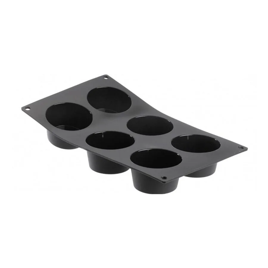 De Buyer Backförmchen Moul Flex Schwarz Silikon 7.2 cm 3 cm