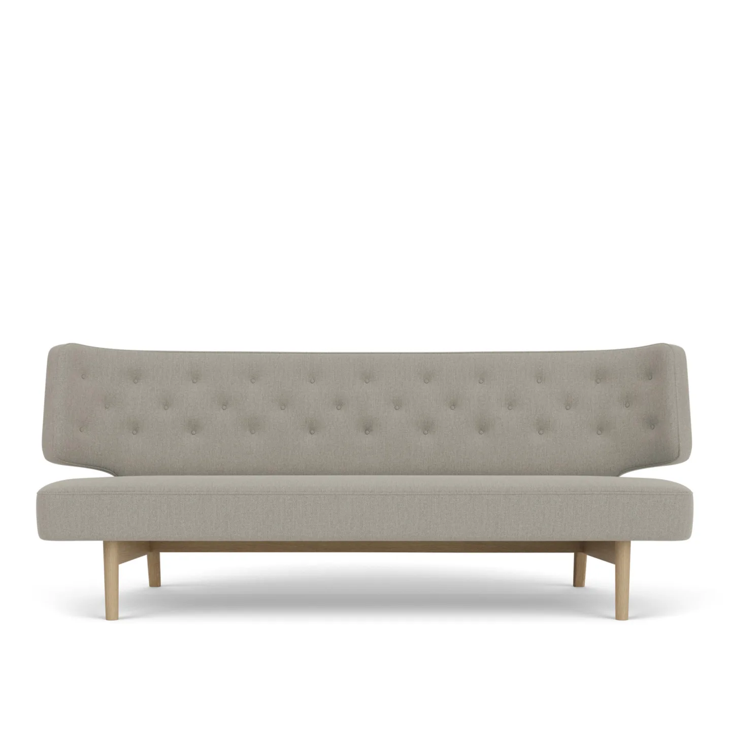 Audo Copenhagen - Radiohus Sofa P2 Natural Oak / Re-wool 0218 - Soffor - Vilhelm Lauritzen - Beige
