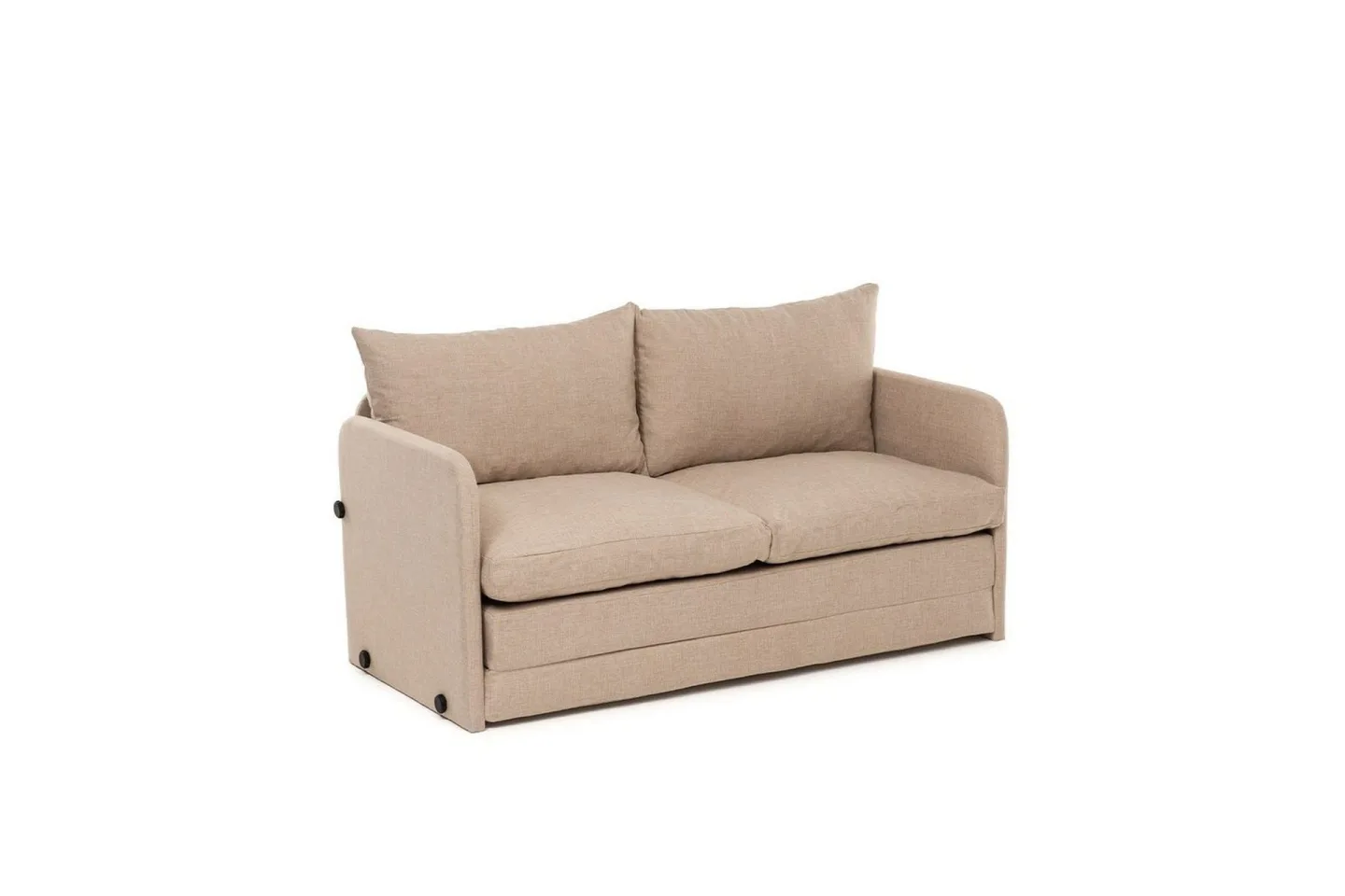 2-sits bäddsoffa Rubby (128 x 70 x 66 cm) Beige - Beige