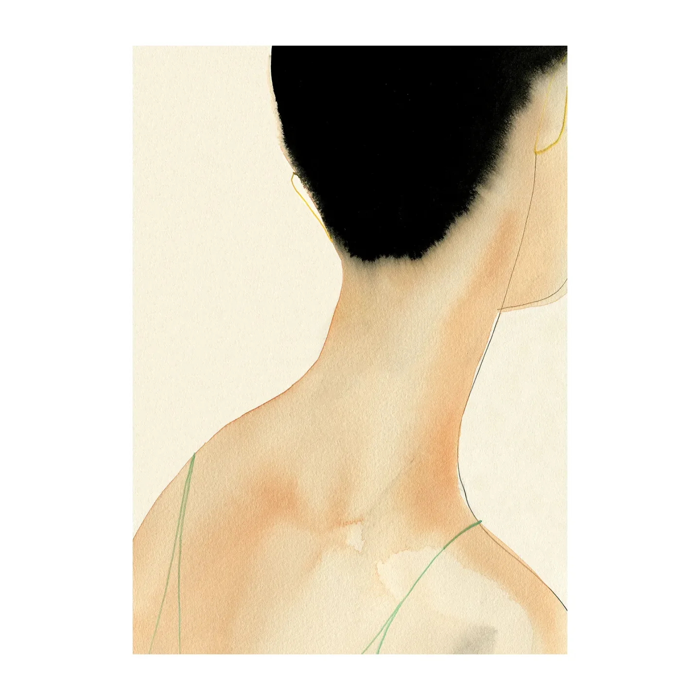 Paper Collective The Green Camisole Poster 30 x 40cm