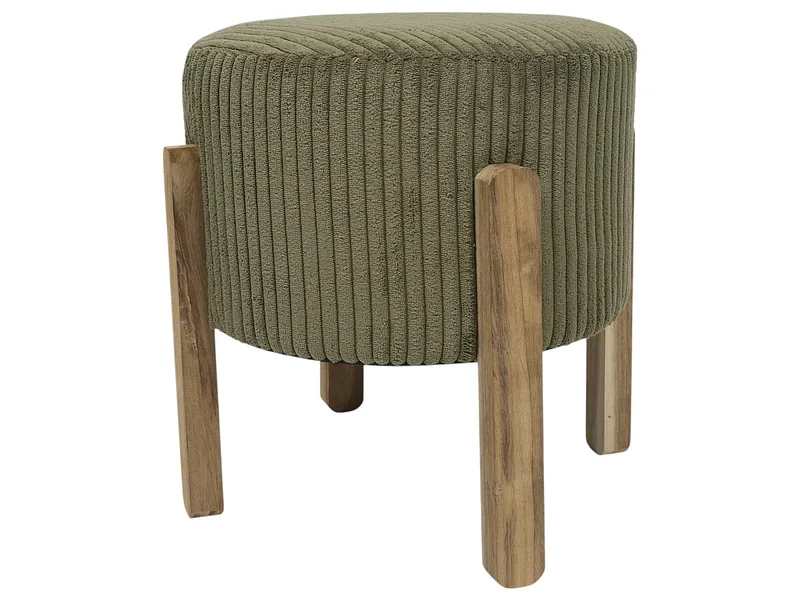 Hocker HOME DECO FACTORY ALORA 35x35x35cm polyester grün