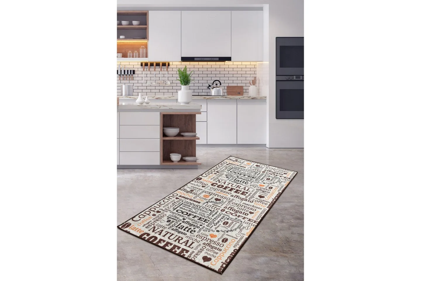 Tugrul Entrematta 80x300 cm - Flerfärgad/Sammet