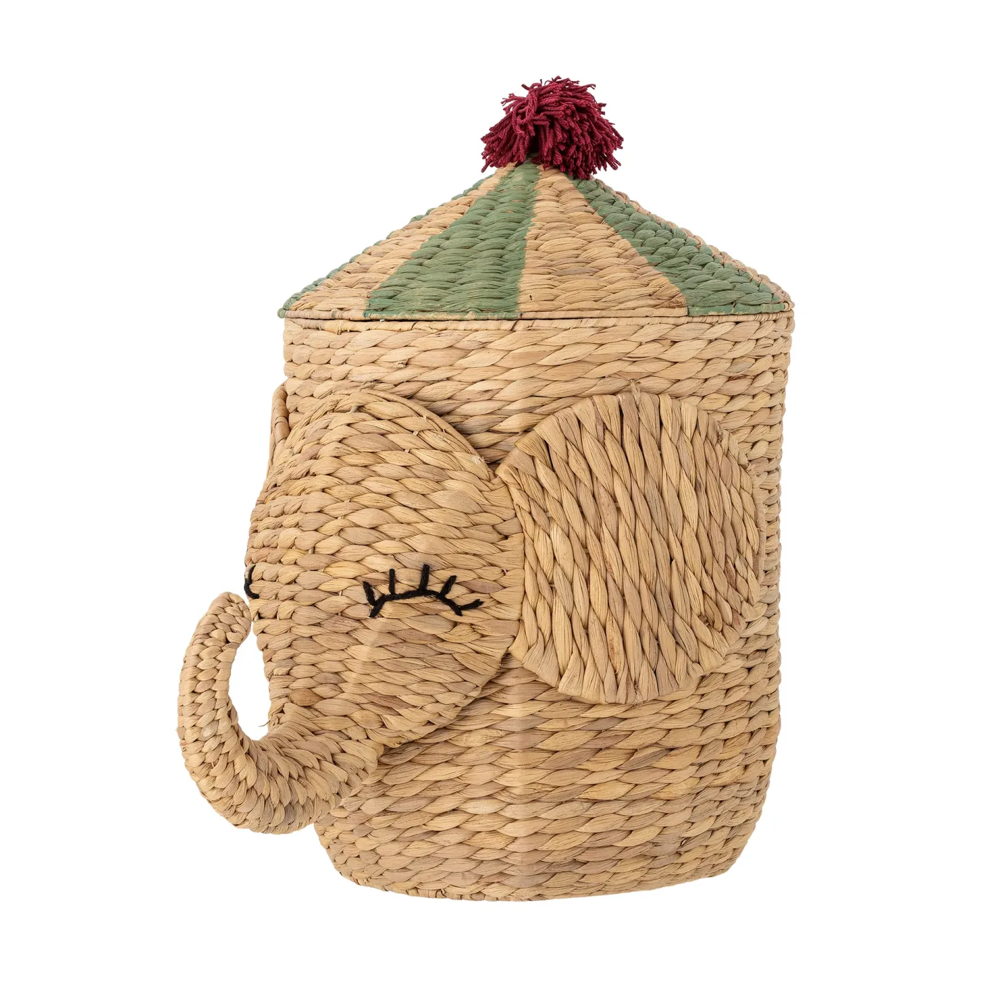 Bloomingville Bobo Aufbewahrungskorb mit Deckel 35x50 cm Natur