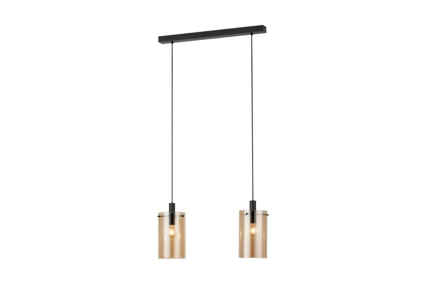 Takpendel Eglo Polverara Svart/Amber 2 Lampor - 2 Lampor