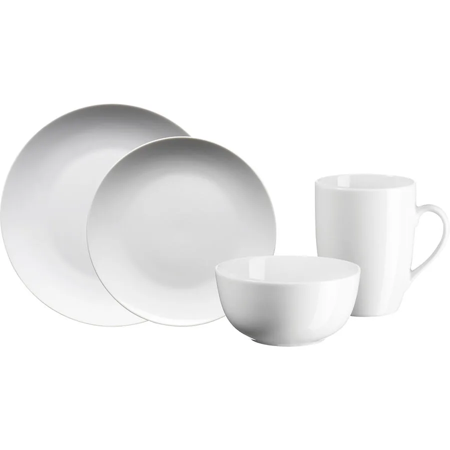 Geschirr-Set Lucie Weiss Porzellan
