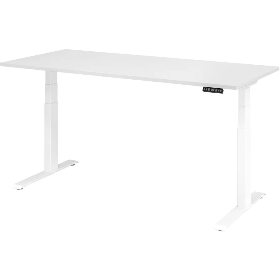 Schreibtisch Office Weiss Holz 180 cm - Material: Holzwerkstoff