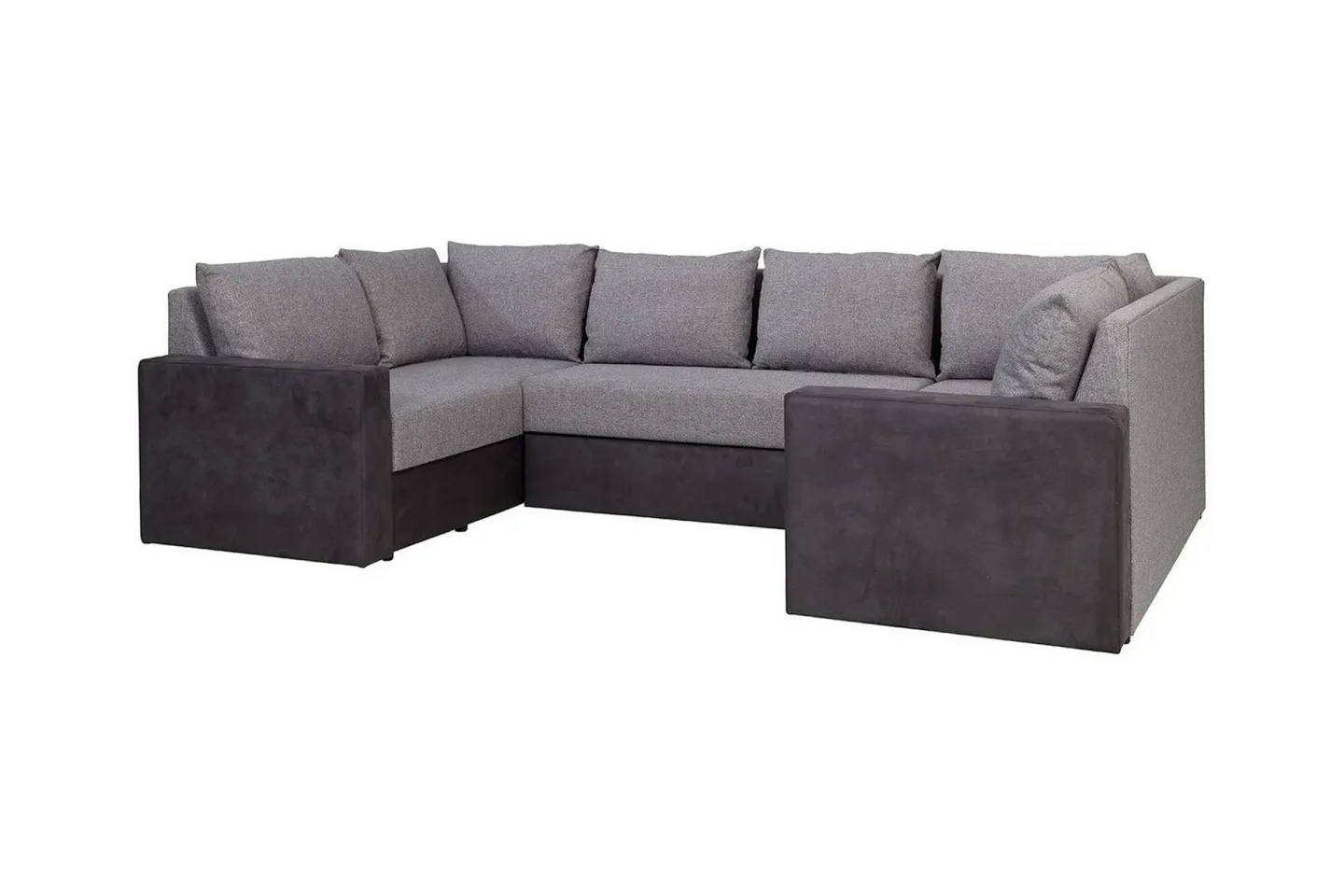 Staffin 4-sits Hörnbäddsoffa Light grey/Dark grey -