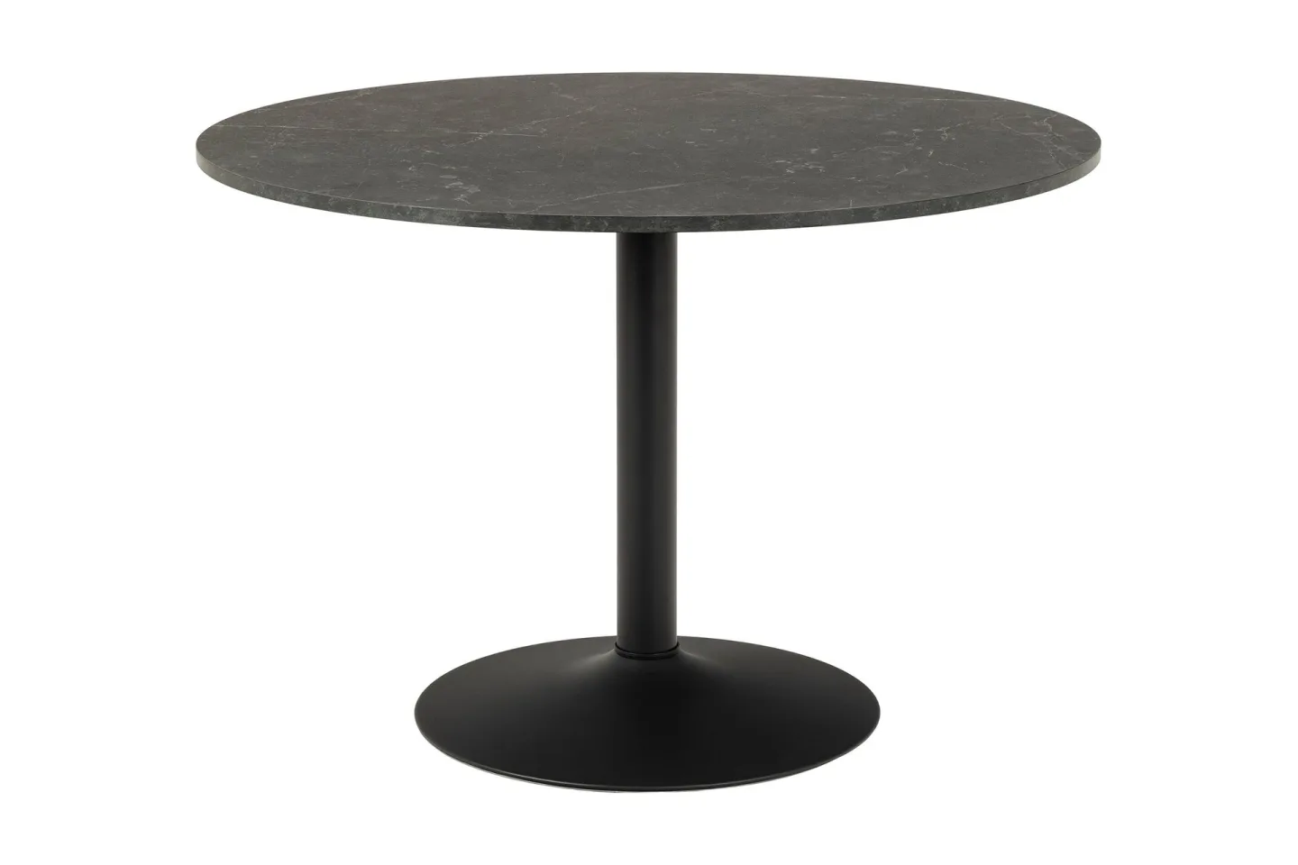 Jora Matbord 110 cm Runt - Svart/Matt Svart