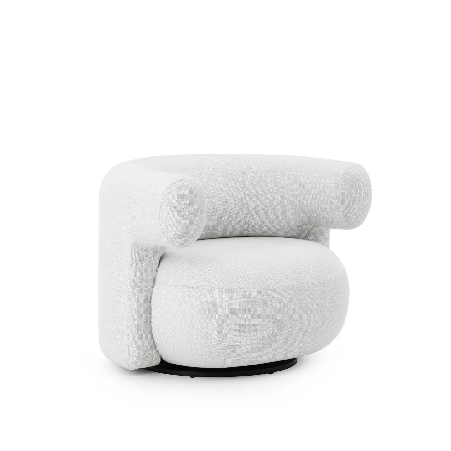 Normann Copenhagen - Burra lounge stol roterbar utomhus Savane - Fåtöljer utomhus - Simon Legald - Metall