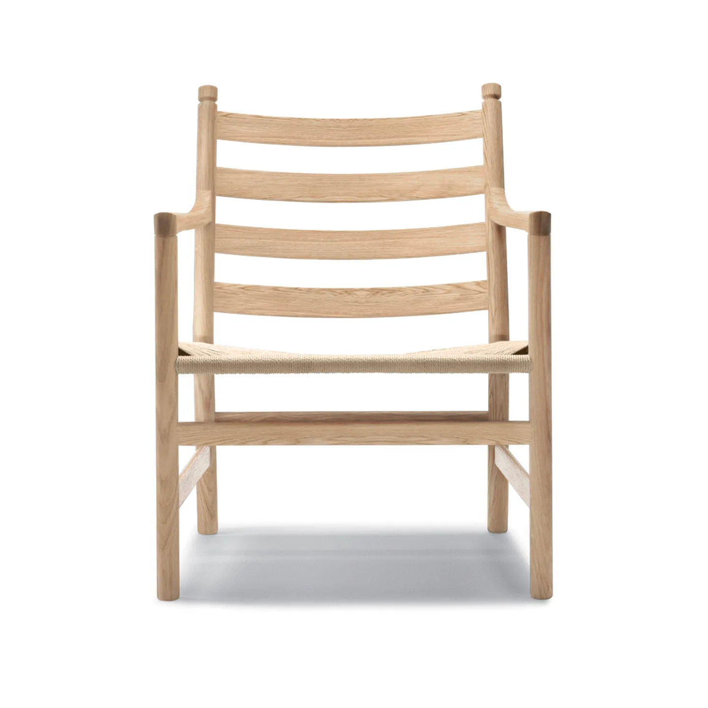 Carl Hansen - CH44 Ek Tvålad / Snöre Natur - Fåtöljer - Hans J. Wegner - Träfärgad - Naturmaterial/Trä