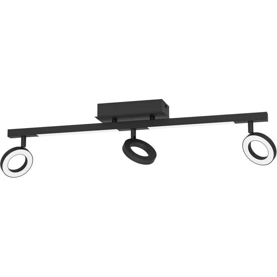 Eglo Spot Cardillio 2 Schwarz Aluminium/Stahl 8.5 cm 19.5 cm - LED - Lichtfarbe: Warmweiss - LED Energiesparlampen