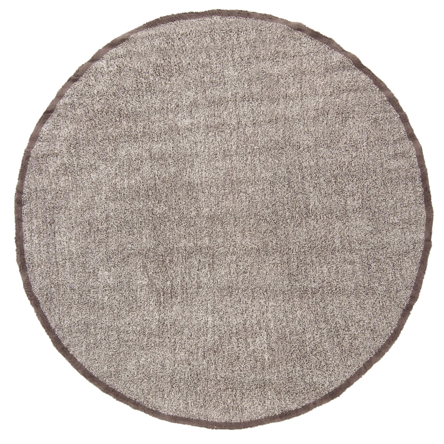 Rundt teppe - Celina Natural Cotton Shaggy (beige/brun) (Størrelse: Ø 240 cm)